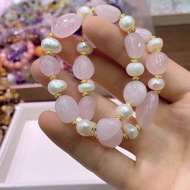 水晶手链未镶嵌509粉