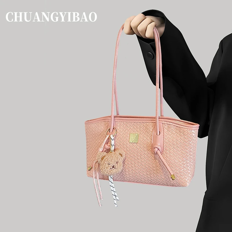 大容量包包女2025新款小众设计单肩腋下包休闲高级质感通勤托特包