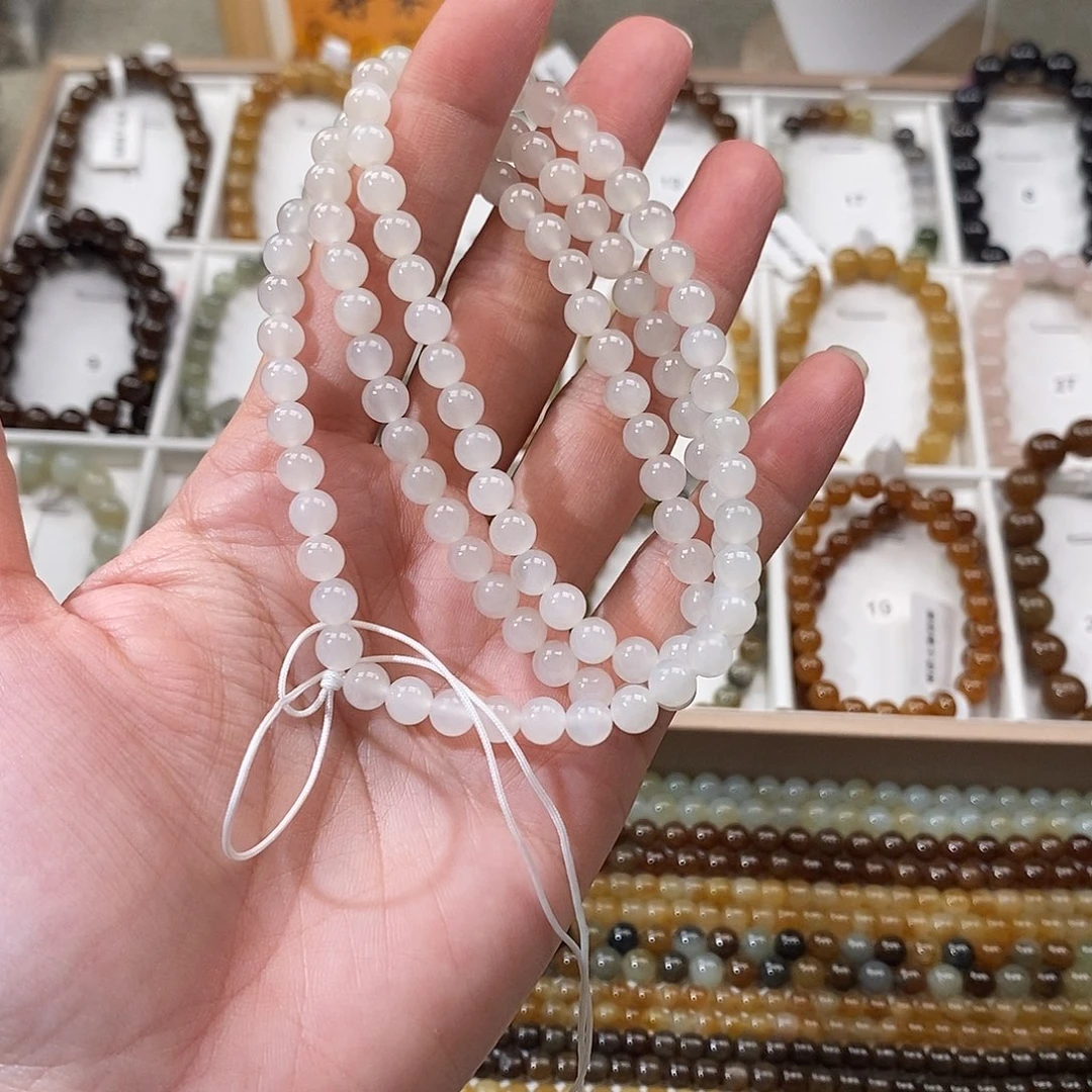 手链未镶嵌和田玉（糖玉）