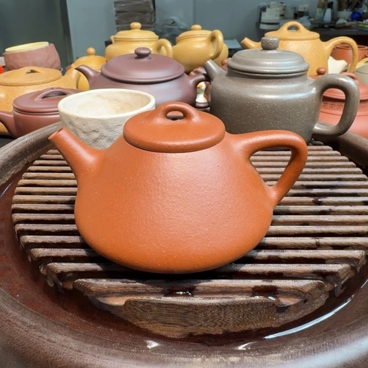 茶案紫砂红将坡无添加180cc