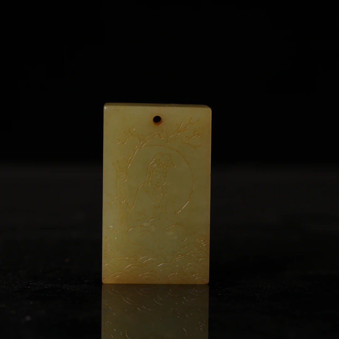 和田玉观音牌-NX