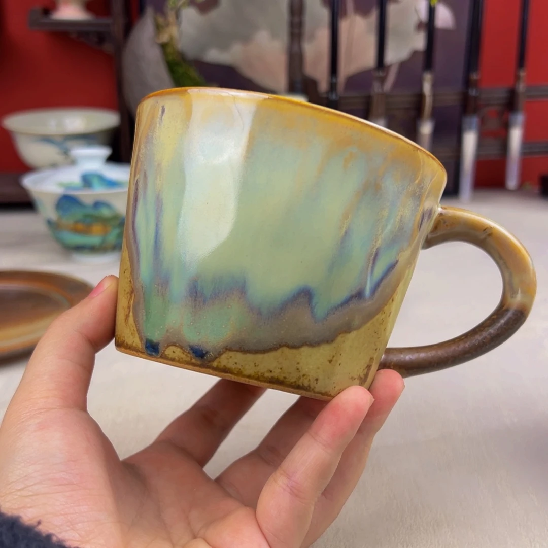 杯子纯手工柴烧主人杯