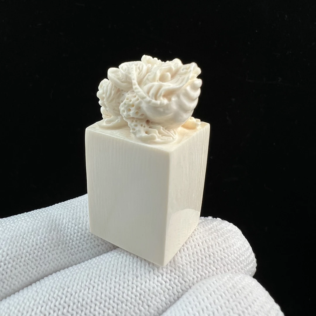 H2123天然猛犸牙雕刻 金蟾 17*37*19mm支持鉴定 假一罚四