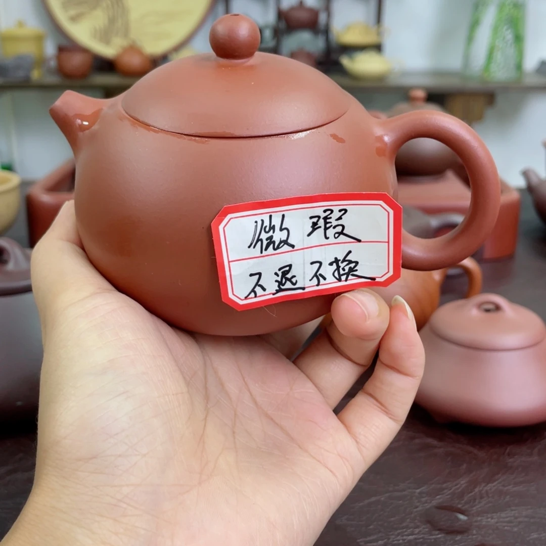 紫砂茶壶西施。