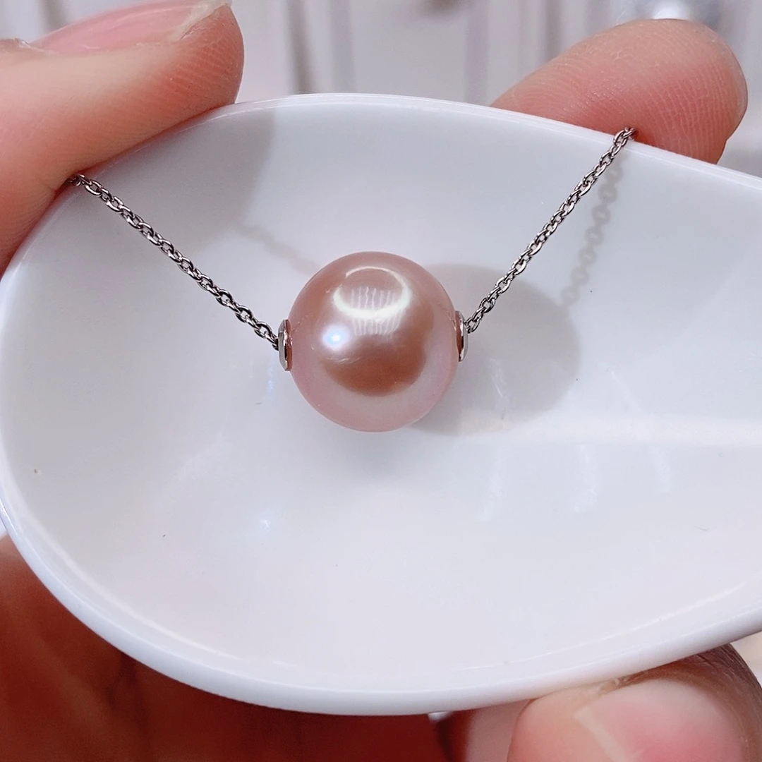 颈饰银S925镶嵌淡水珍珠