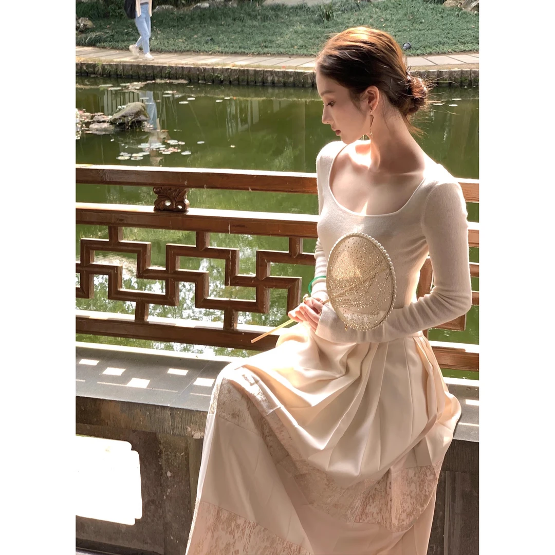 从一时刻  方领针织打底 CY-93071