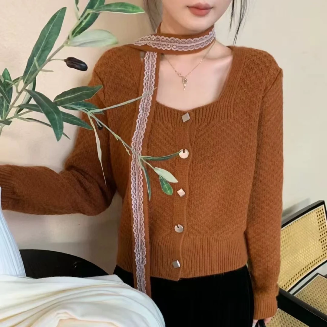 【特价-占单者限购】Q2347 带飘带设计气质款百搭秋冬款毛衣