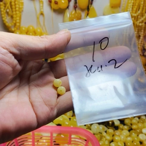 未镶嵌蜜蜡裸石拾*~天然蜜蜡7.5老型