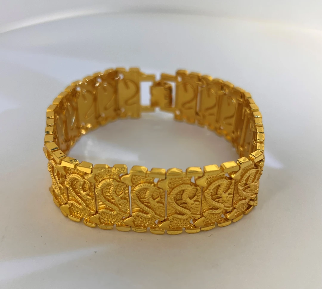 【炉内断打】手链 飞龙手链 复古金色气质复古