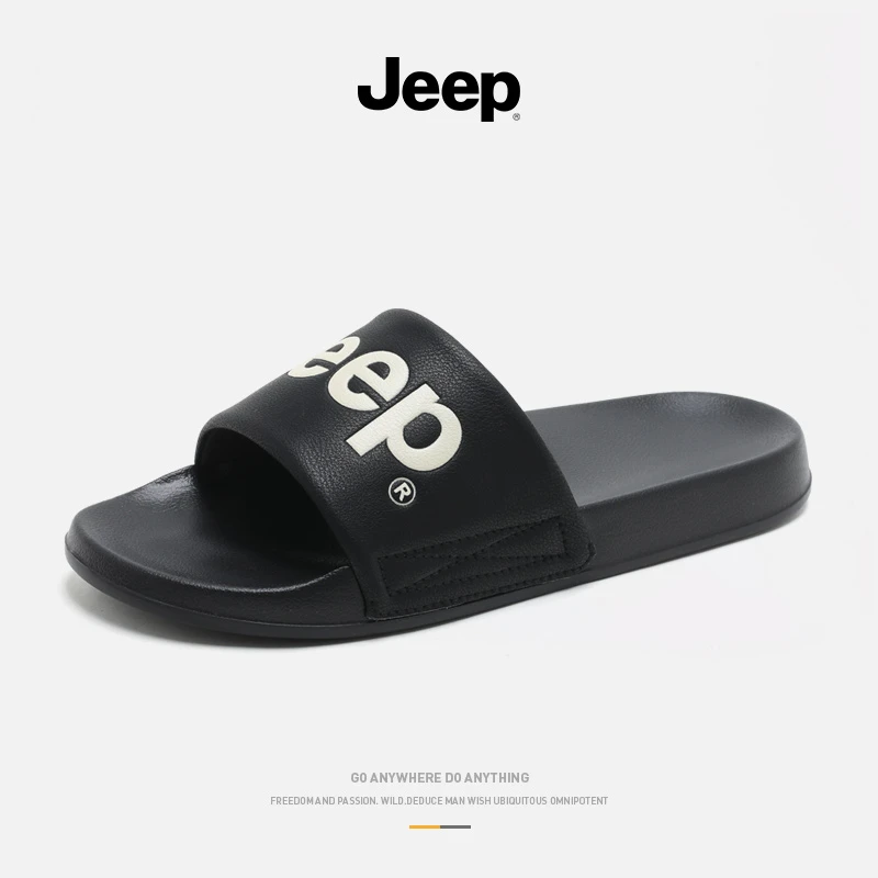 JEEP/吉普男士拖鞋夏季外穿休闲凉拖鞋户外沙滩运动防滑一字拖鞋