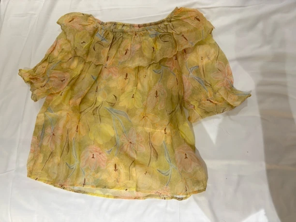 A3375韩系晕染上衣洋气气质天丝上衣