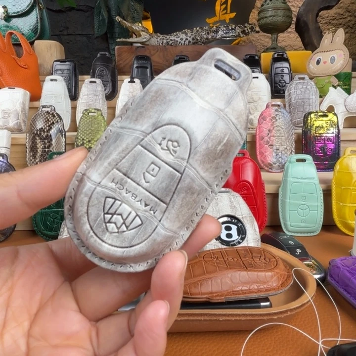 鳄鱼皮薛****化奔驰钥匙套a a a a a a
