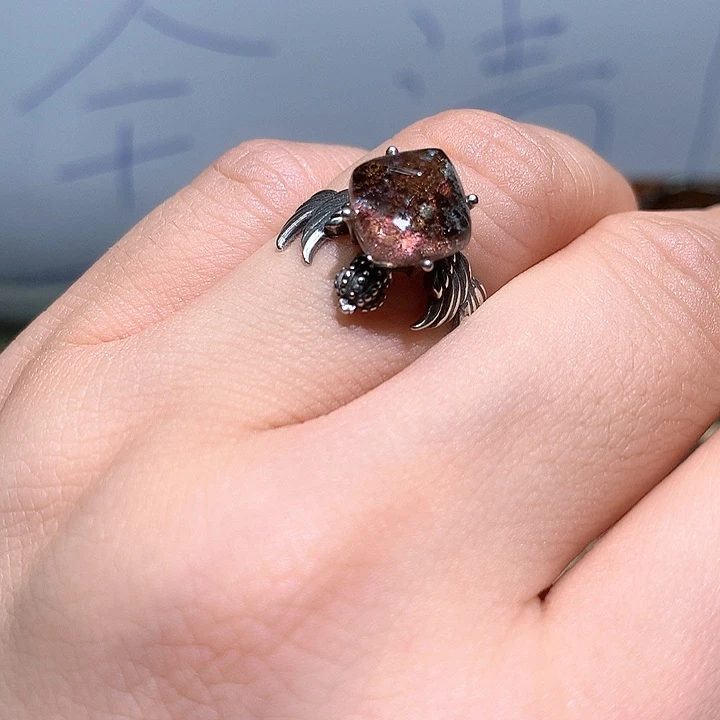 银S925镶嵌戒指水晶水晶