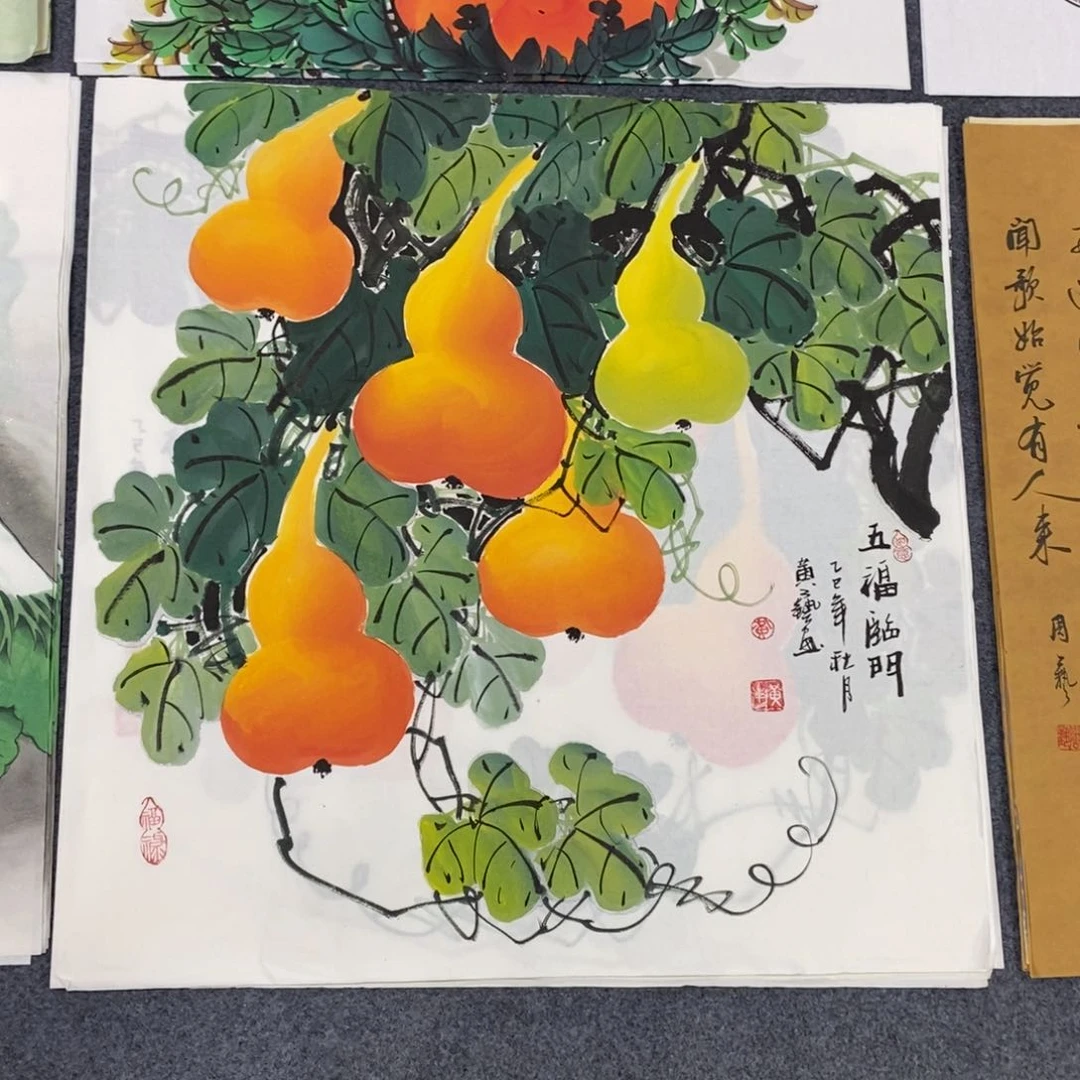 国画尺寸70✖️70斗方精品手绘画