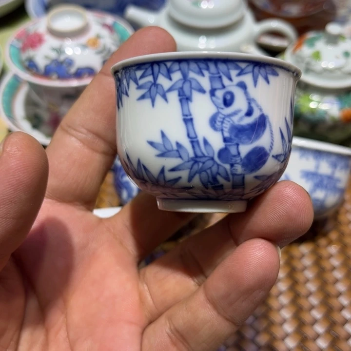 纯手绘精品盖碗杯