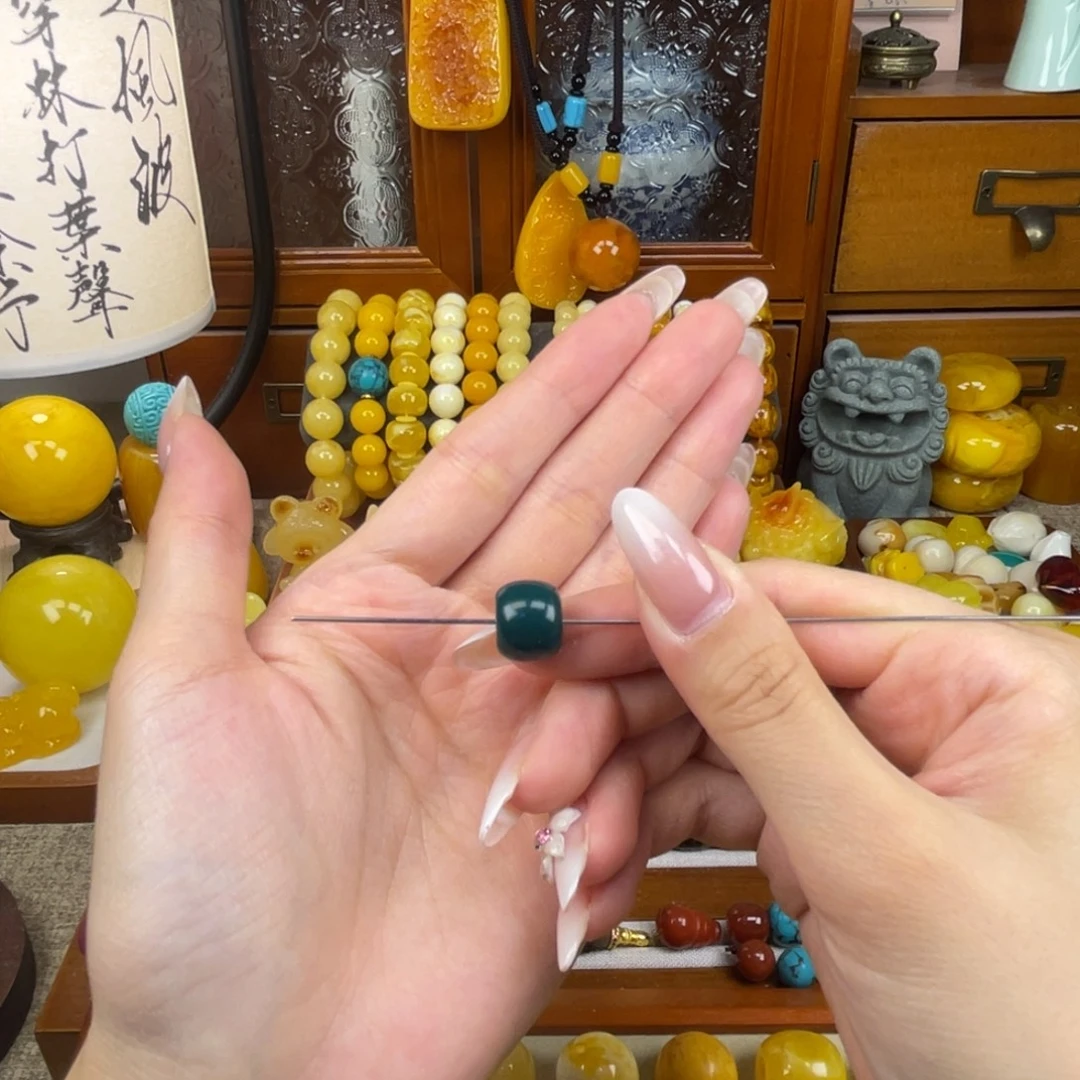 琉璃非金属如图一颗桶珠12mm