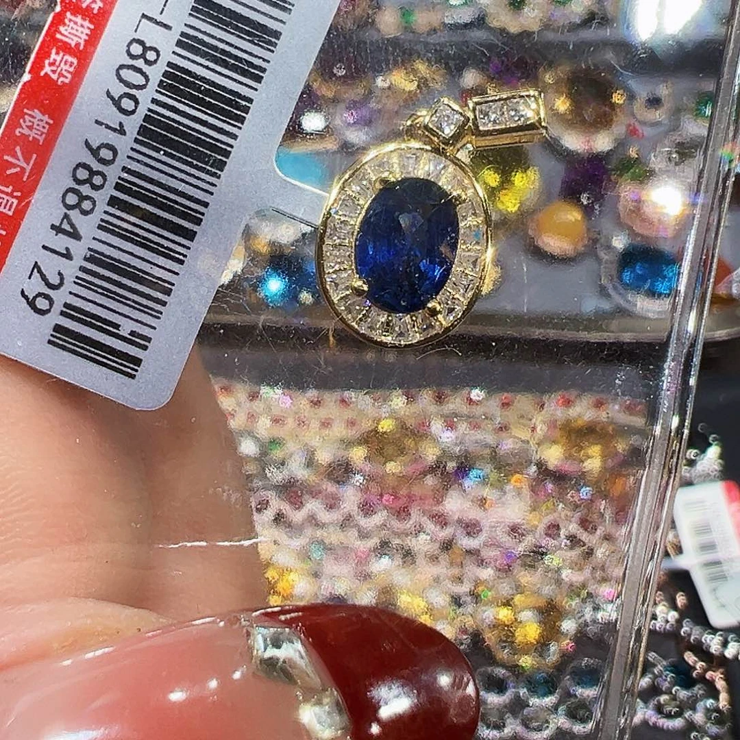 银S925镶嵌珠宝奇石蓝宝石