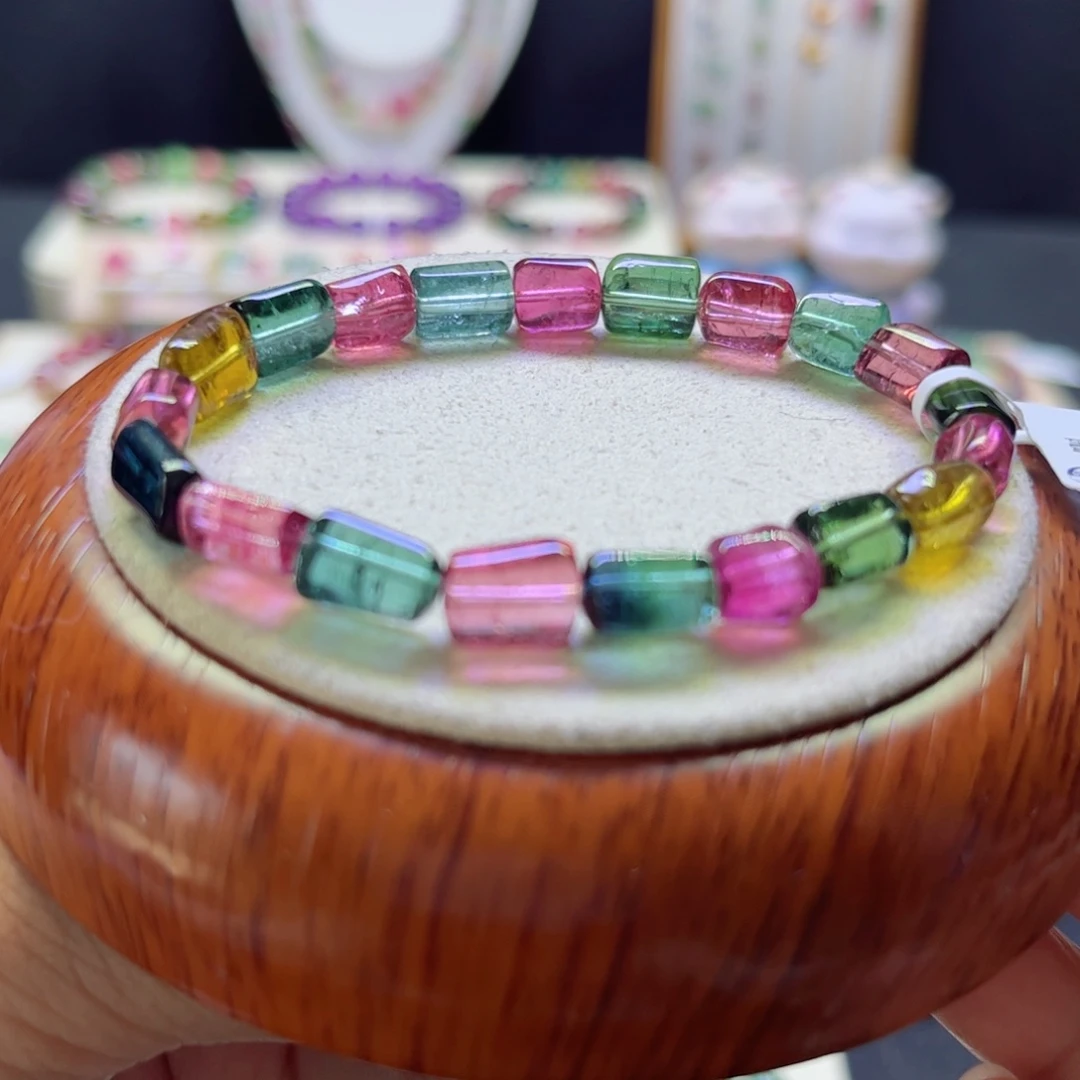 手链未镶嵌碧玺糖果方糖