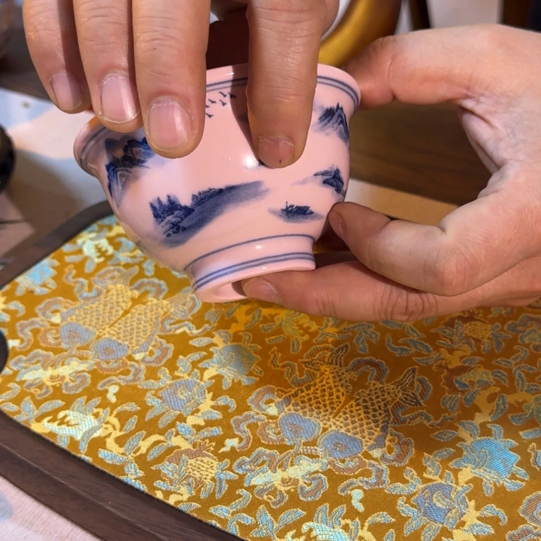 陶杯子青花 陋室铭