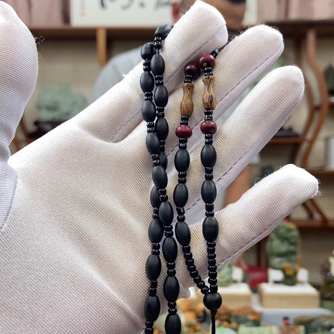 黑曜岩未镶嵌颈饰