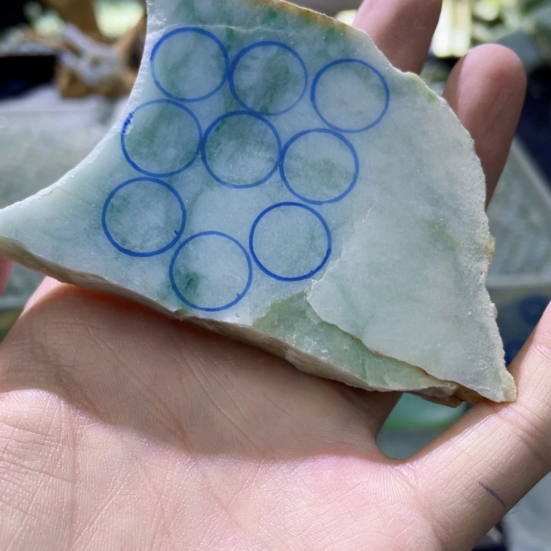 翡翠挂件未镶嵌K缅甸天然翡翠片料