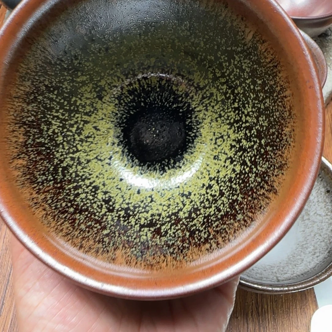 柴烧建盏茶盏茶杯213