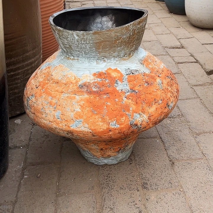景德镇精品花盆栽口24高43