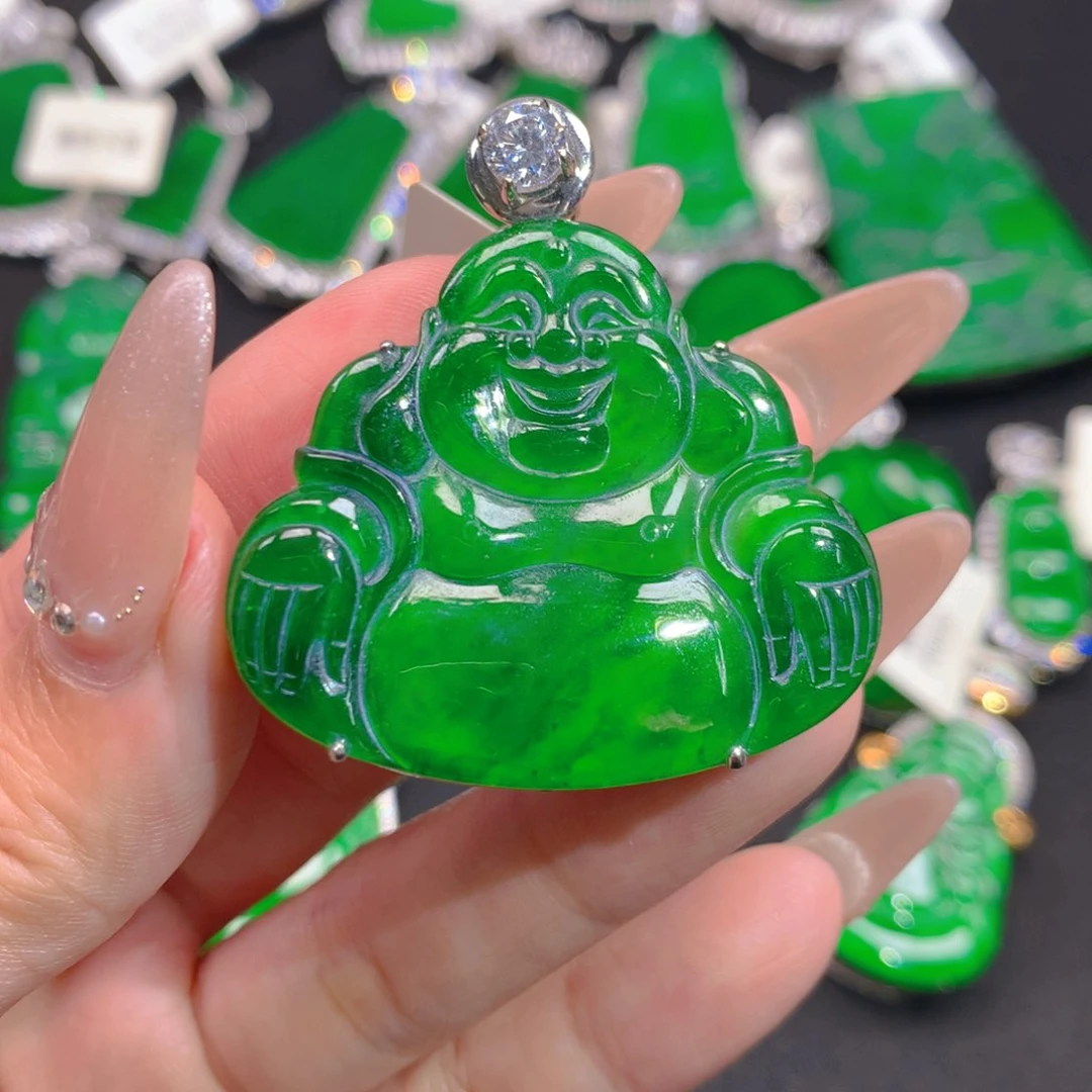 翡翠银S925镶嵌颈饰111111111