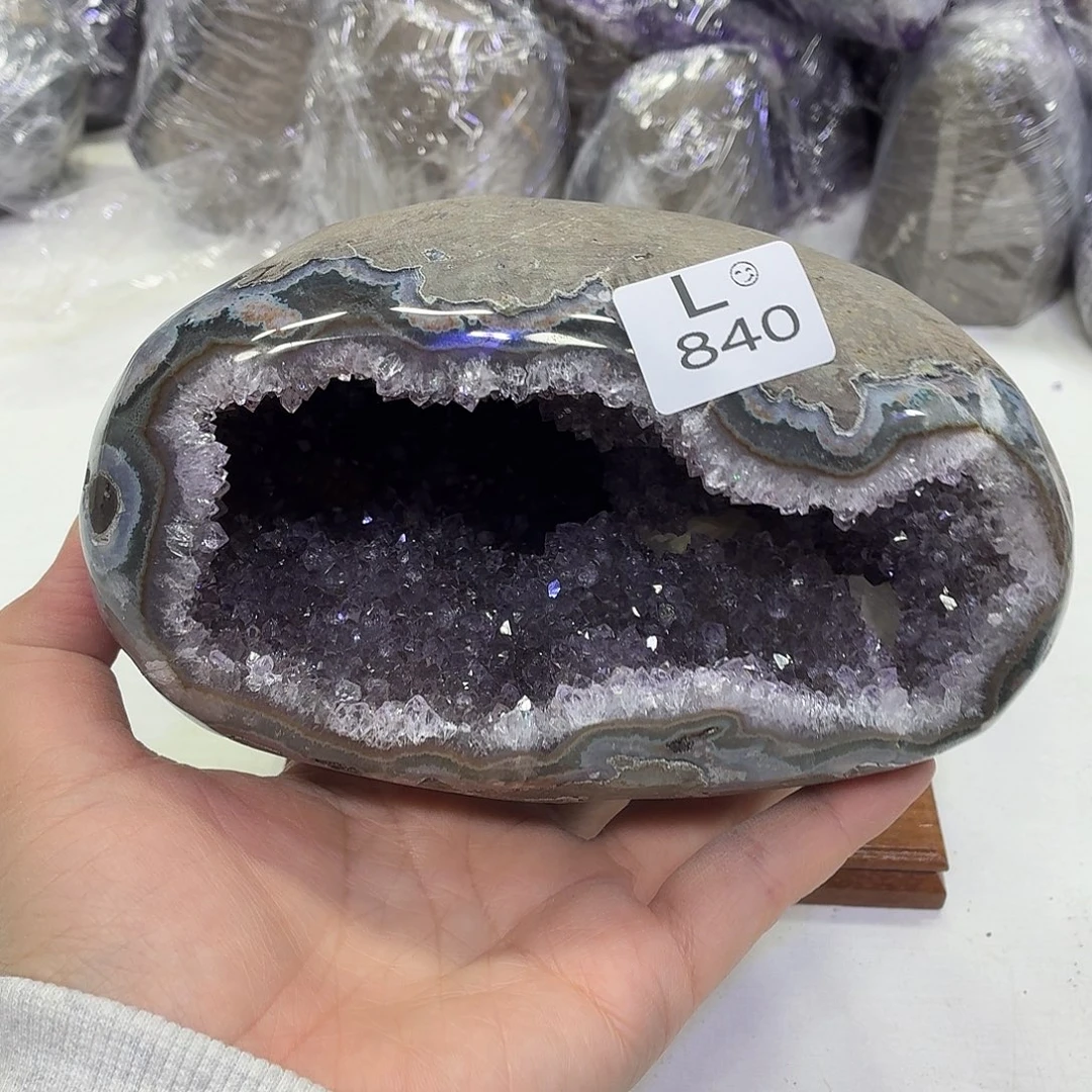 未镶嵌摆件水晶天然紫水晶