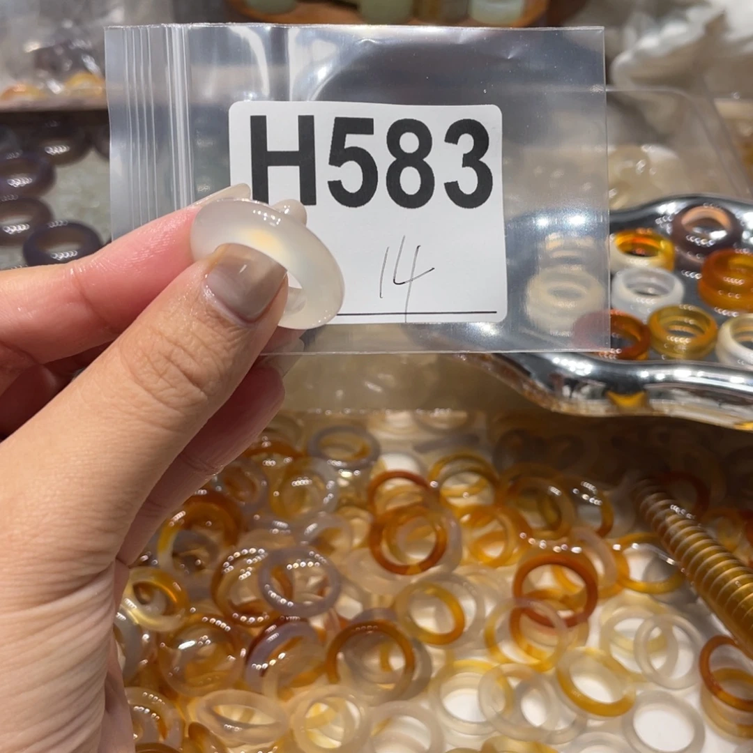 玛瑙/玉髓未镶嵌戒指583