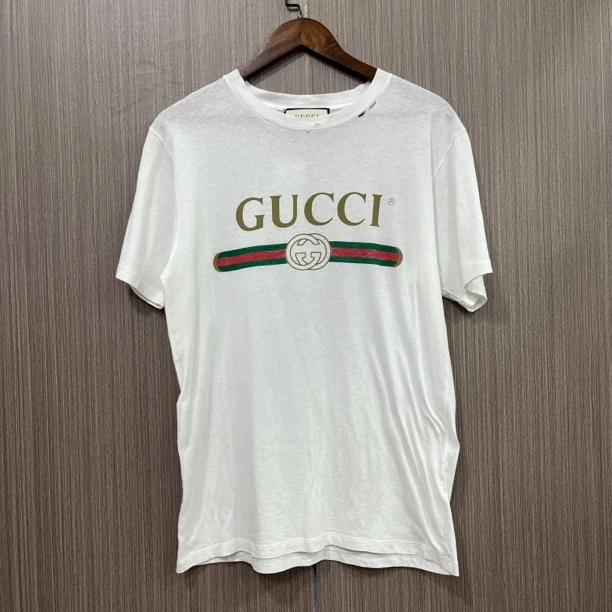 99新 GUCCI/古驰 Gucci古驰腰带做旧短袖  尺码：XXS