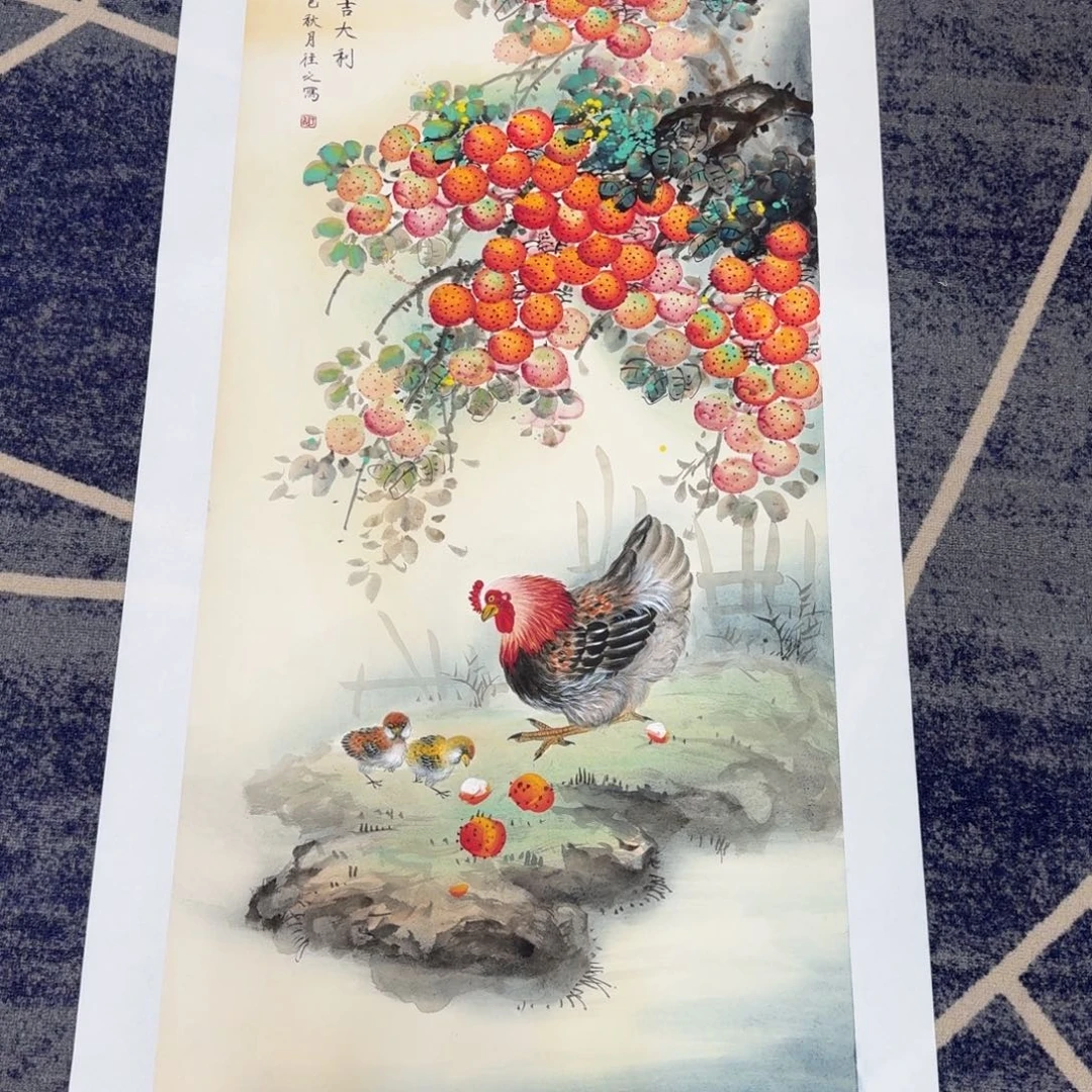 国画国画作品山水花鸟