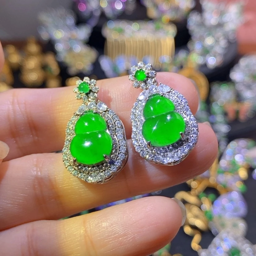 【闪购商品】银S925镶嵌挂件翡翠多样性发其一