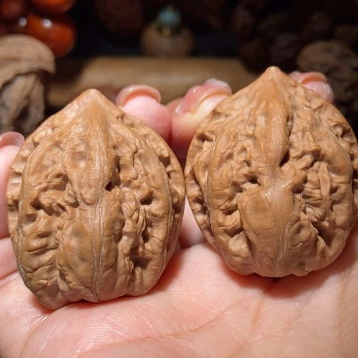 把件文玩核桃东北楸子小雪80