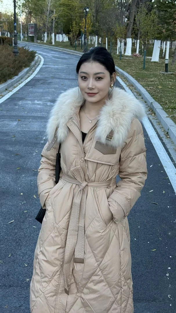 【丹丹同款】年度爆款时尚气质款长款外套【卡其YYF】