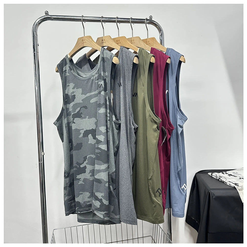 B177   夏季新款男士宽松圆领运动背心