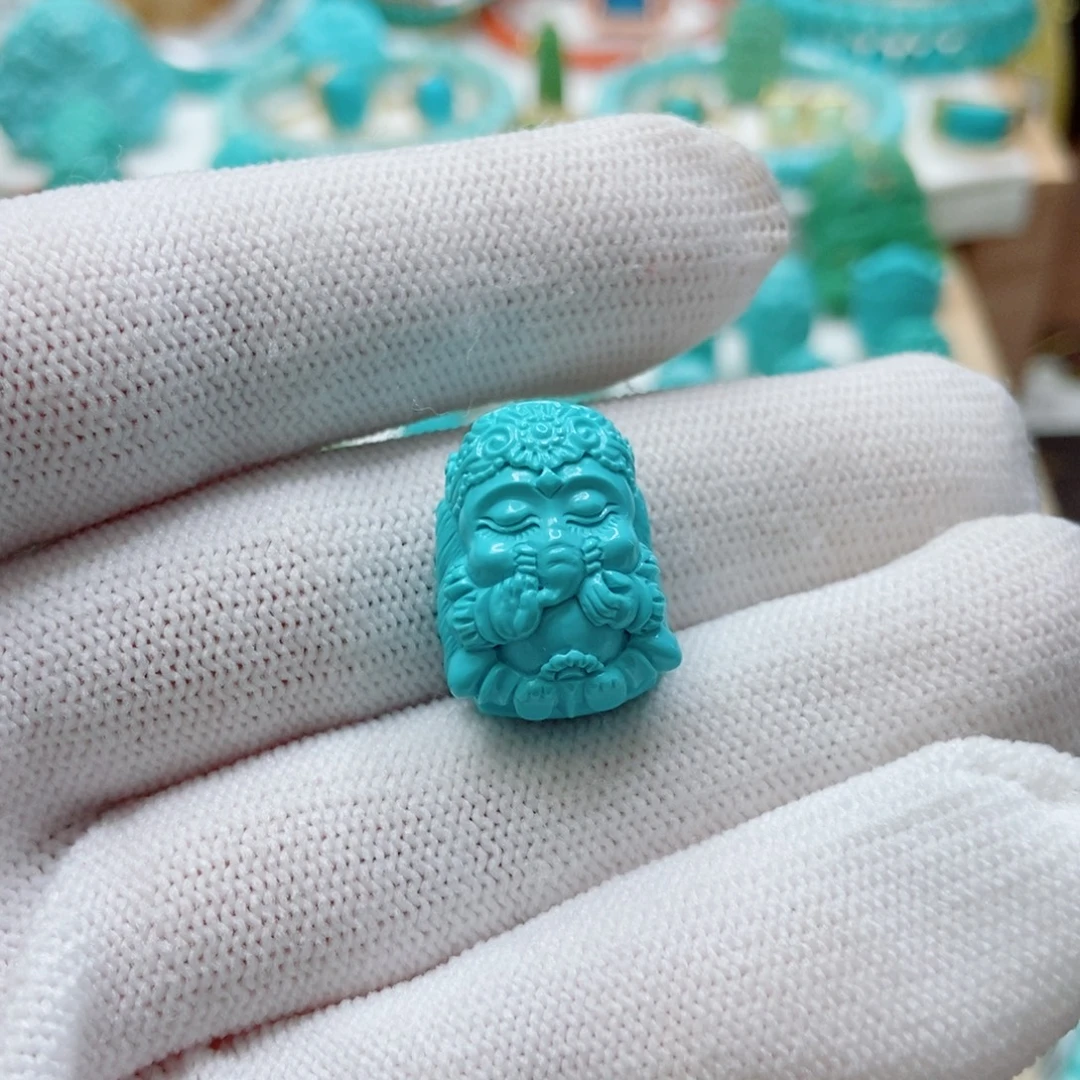 绿松石未镶嵌象神