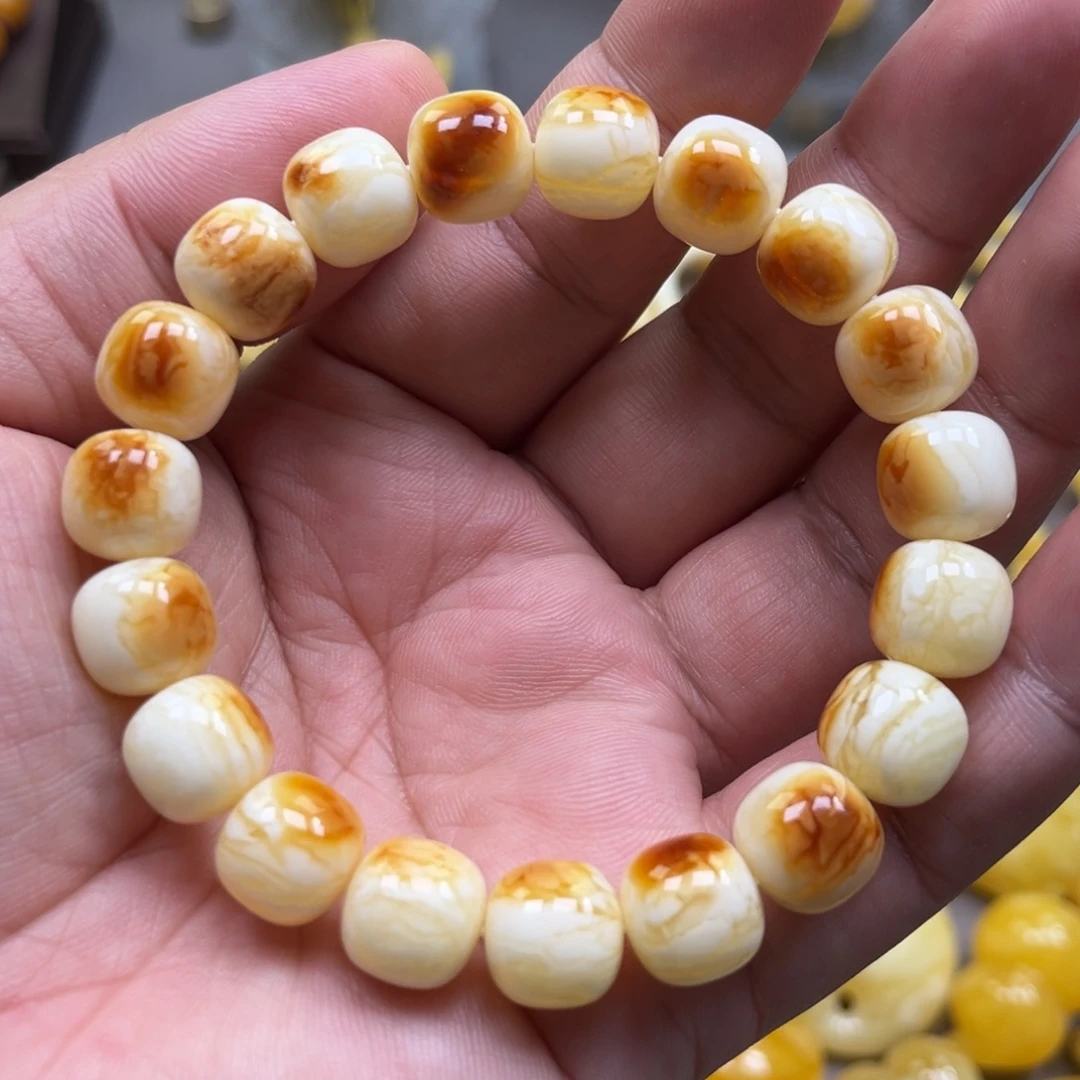 琥珀未镶嵌手链手串