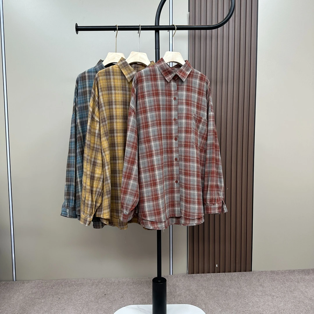 【圆圆家】2025年原创时尚春季百搭简约女士衬衫