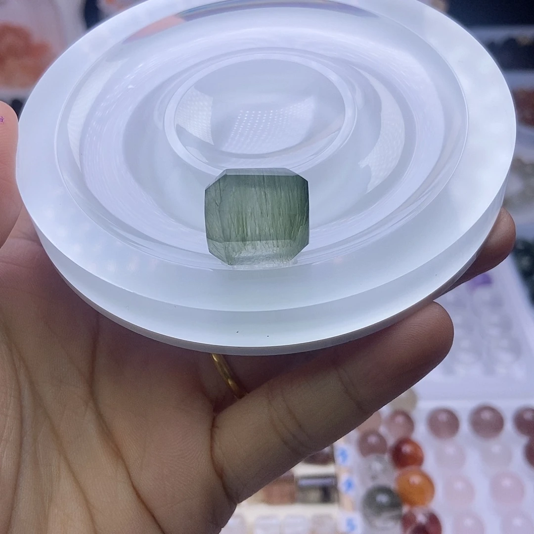 G***g银S925镶嵌手链水晶天然水晶定制打孔不退换