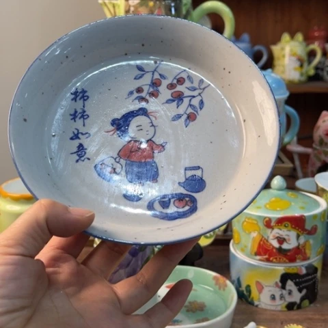 炉景德镇釉下手绘陶瓷