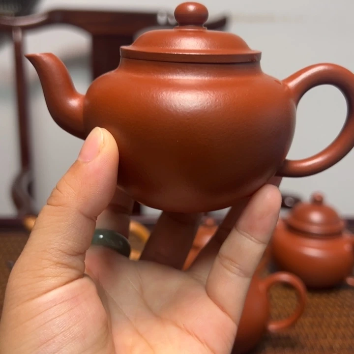 茶壶紫砂宫灯微瑕大红袍