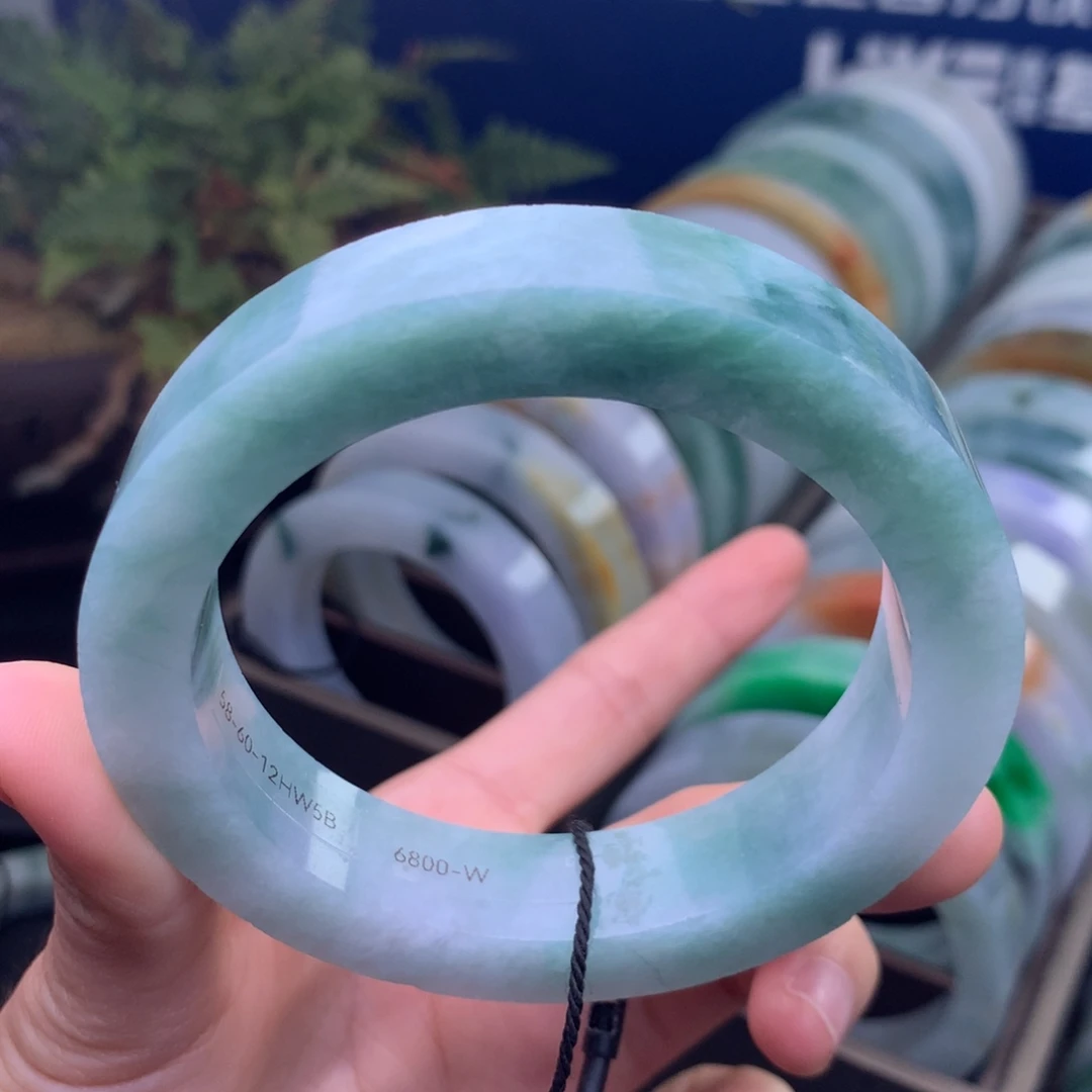 定制翡翠未镶嵌手镯定制不退不换