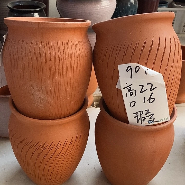 粗陶红陶绿植花盆901