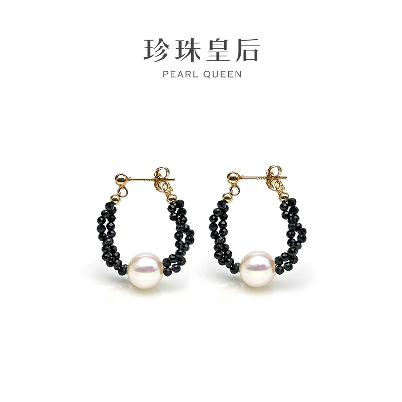 【珍珠皇后】S925银淡水珍珠耳饰（8-9mm）