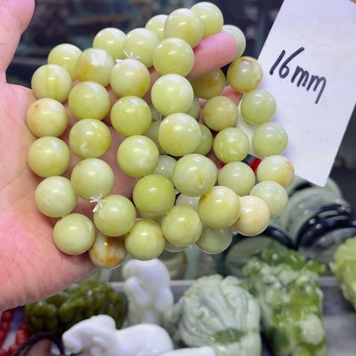 蛇纹石玉手串多样性发货未镶嵌