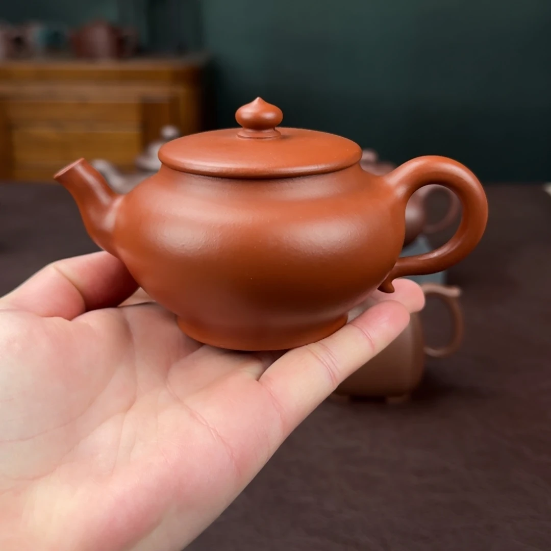 紫砂茶壶天趣 小煤窑朱泥