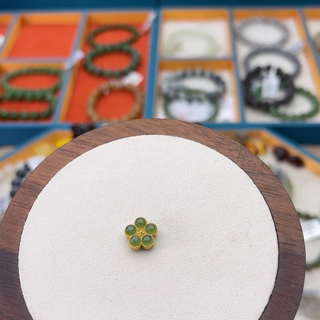 和田玉银S925镶嵌颈饰A39