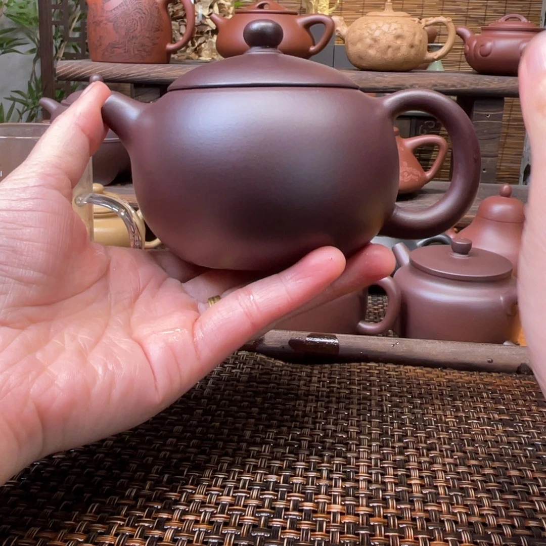 紫砂茶壶宜兴原矿紫砂手工制全260