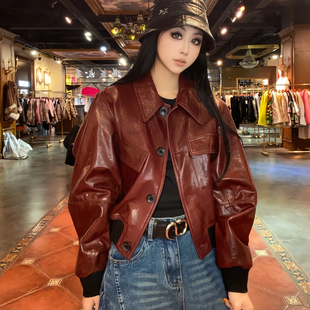 【DCP•Flagship store】83745 2025新款时尚轻奢设计师绵羊皮外套